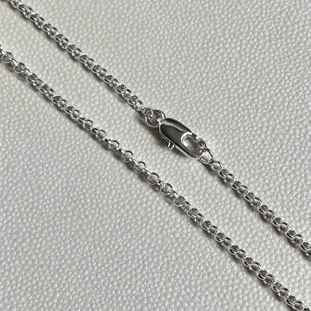 Silver Tiny Rolo Chain