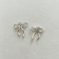 Silver Glitzy Bow