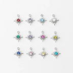 Silver Birthstone Burst
