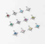 Silver Birthstone Burst