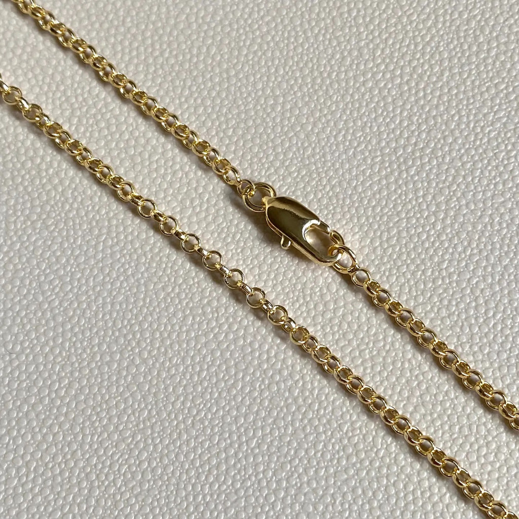 Gold Tiny Rolo Chain