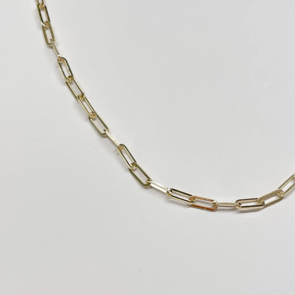 Gold Link Charm Necklace