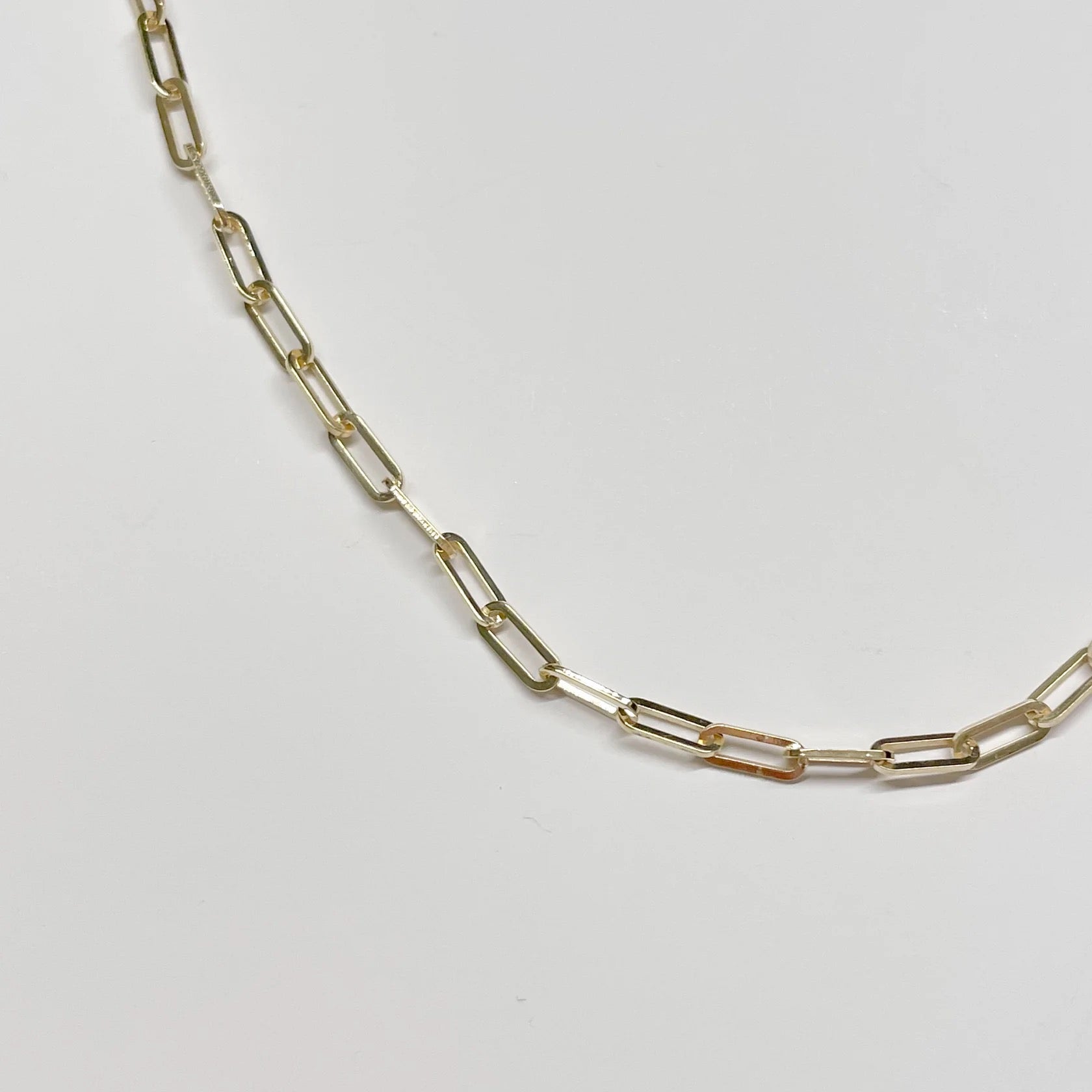 Gold Link Charm Necklace