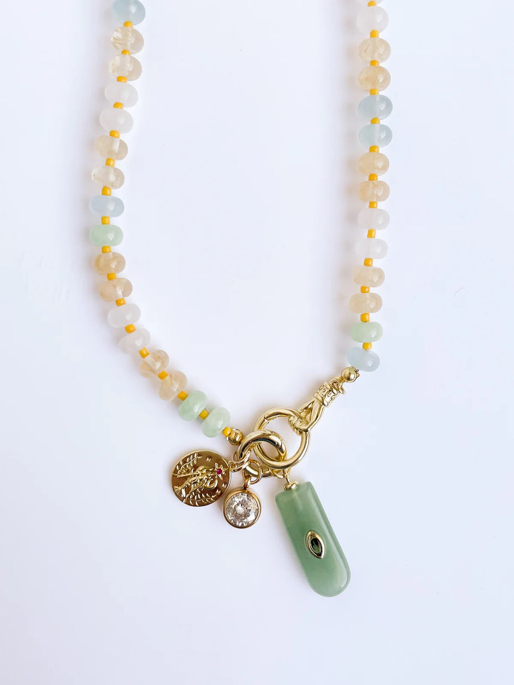 The Laguna Beaded Charm Necklace