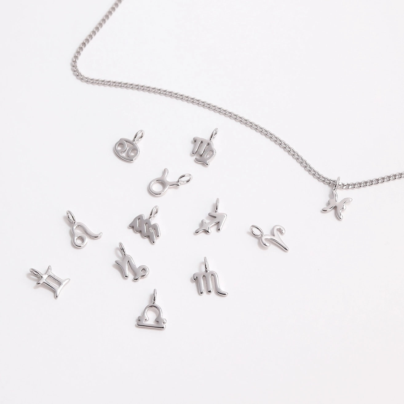Silver Tiny Zodiac Sign