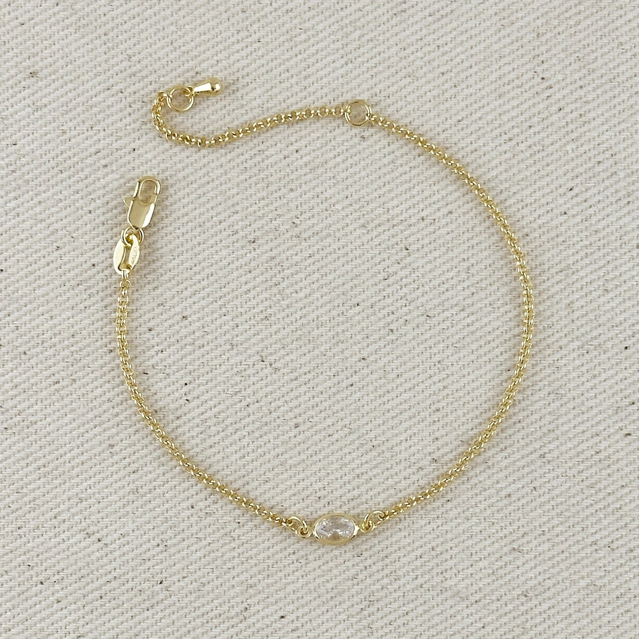 Solitaire Bezel Bracelet