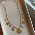 Gold Link Charm Necklace