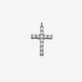 Silver Pavè Cross
