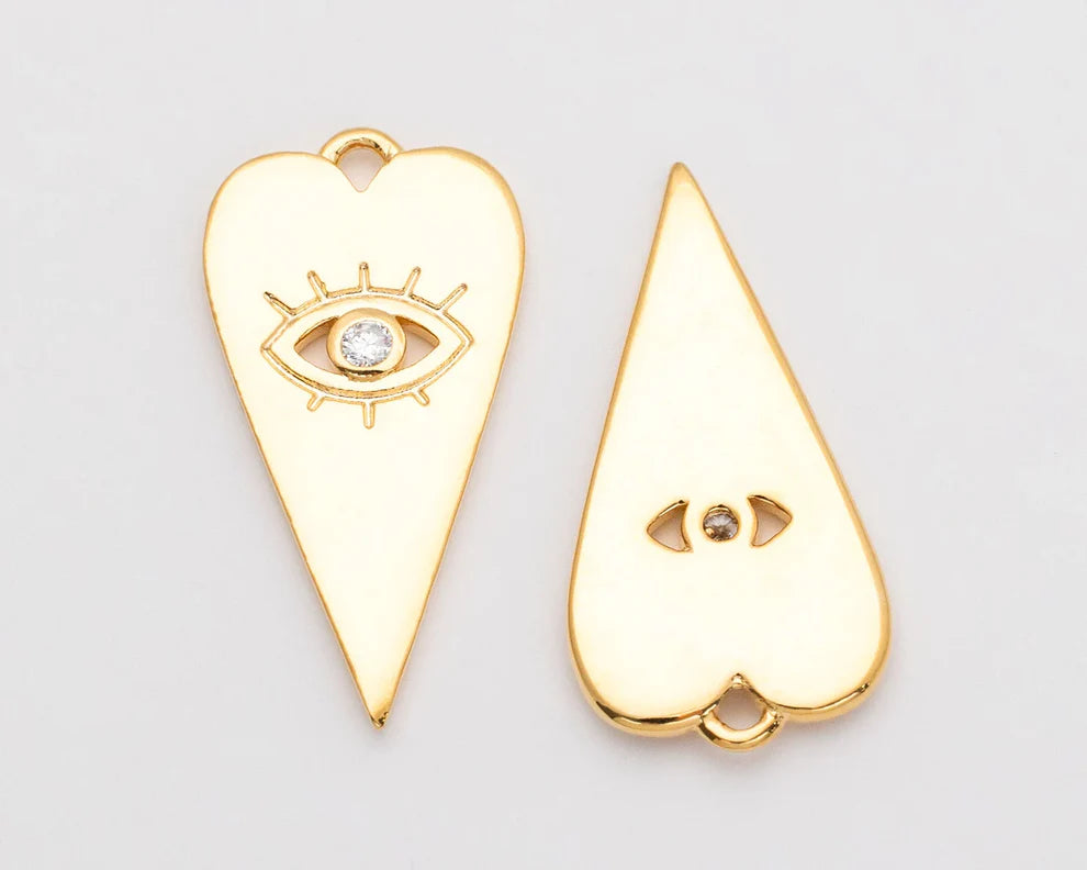 Flat Evil Eye Heart