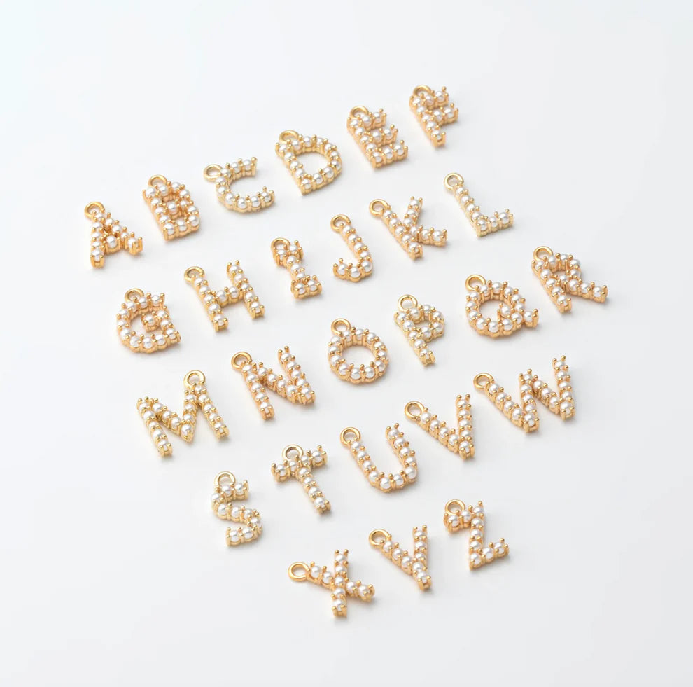 Gold Pearl Letters