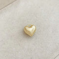 Gold Ripple Heart