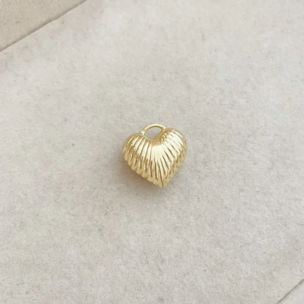 Gold Ripple Heart